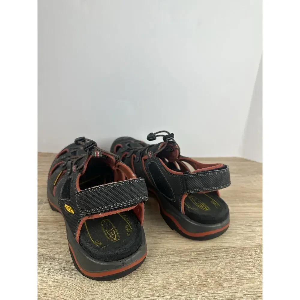 KEEN Men’s Waterproof Hiking Sandals Black Red US 11.5 EU 45 American Built